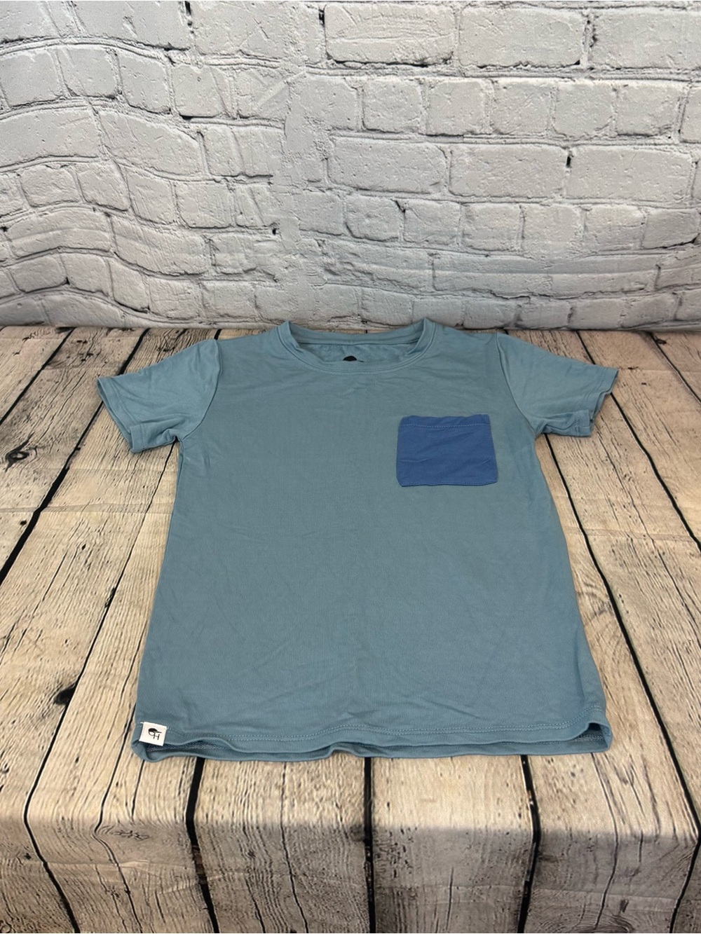 George Hats Blue Bamboo Pocket T-Shirt